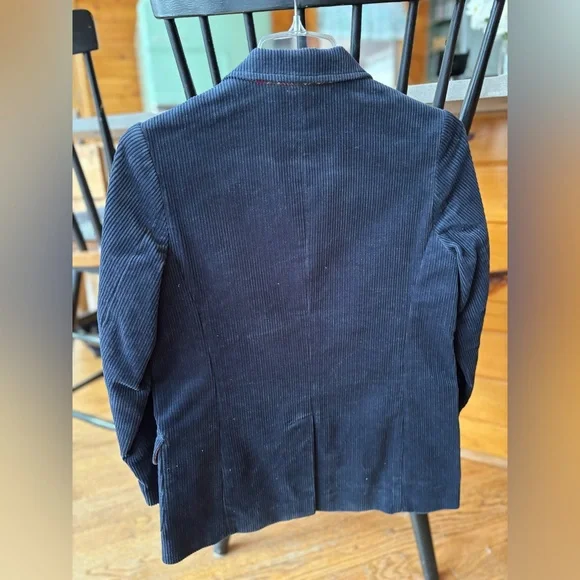 Boys Size M Navy Corduroy Sportcoat - Picture 3 of 10